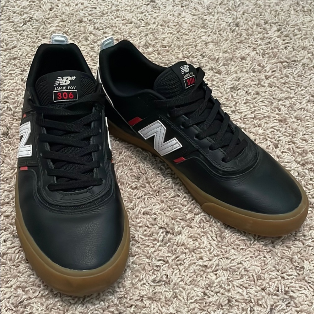 New Balance Jamie Foy 306 black red gum sneakers